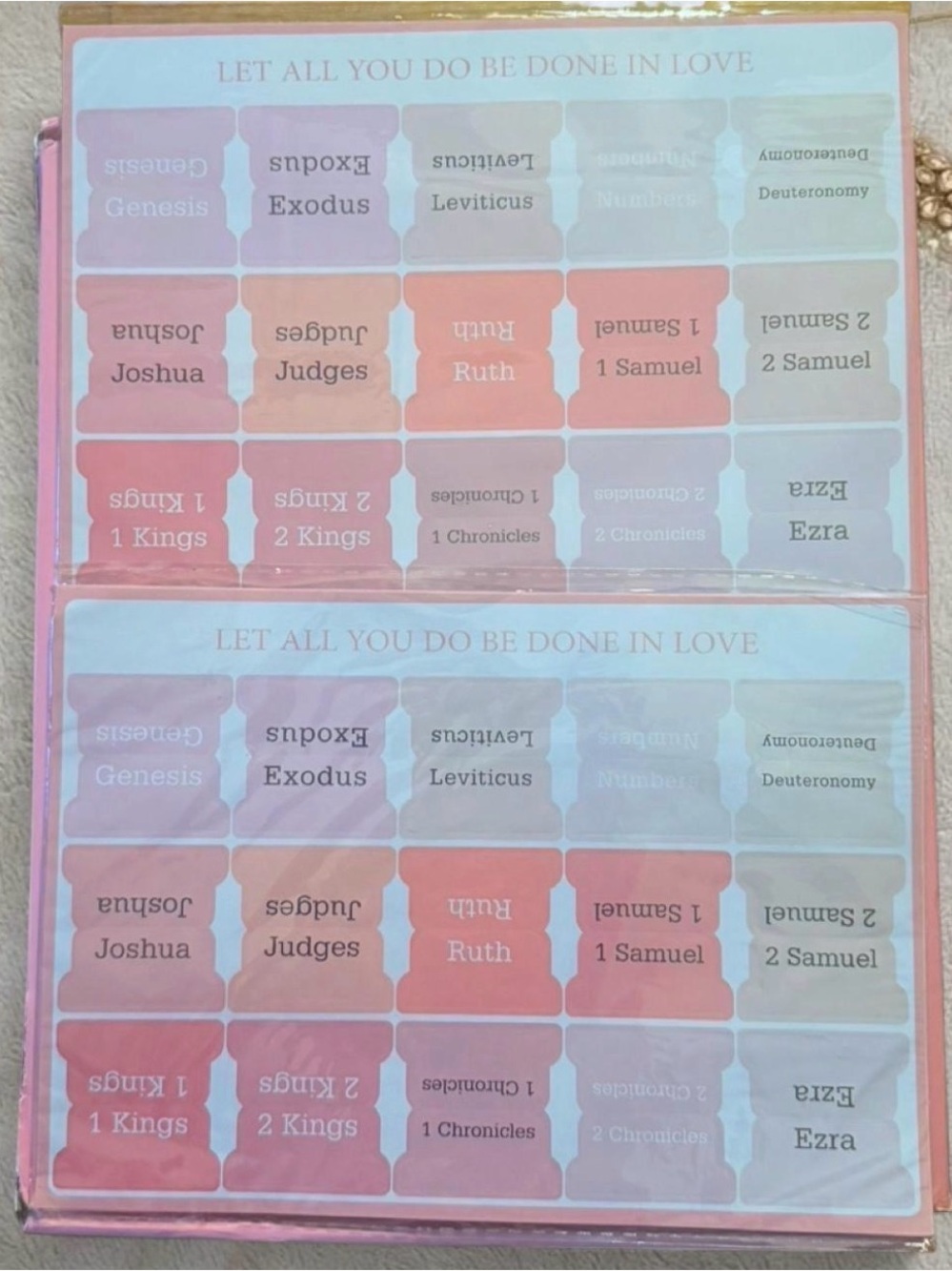 Bible Tabs Sticker Set - Pink and Pastel